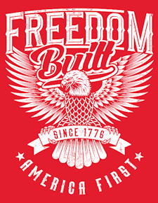 FreedomBuilt Eagle- Women's- T-Shirt