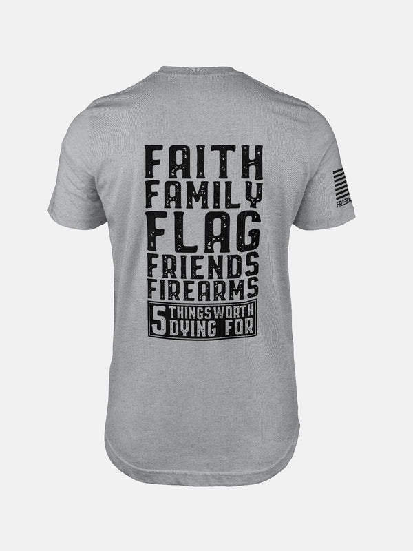 Athletic Heather To Die For patriotic shirt by FreedomBuilt