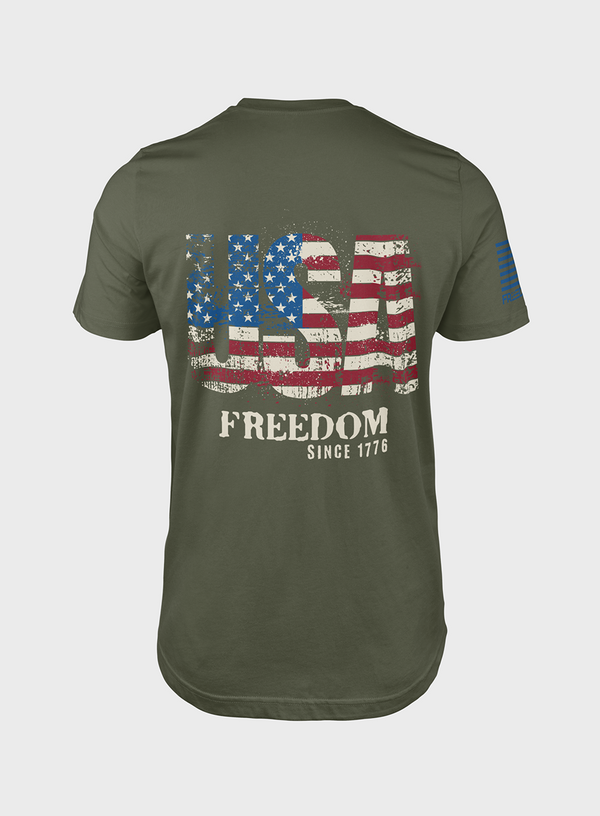 USA Freedom Since 1776 Tee- T- Shirt
